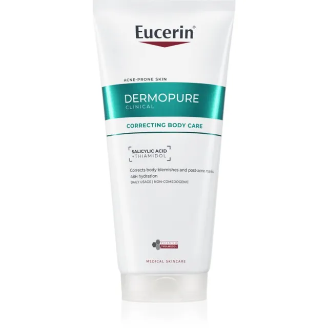 Eucerin DermoPure Clinical Correcting Body Care Kehakreem aknekalduvustega naha ebatäiuste vastu 200 ml