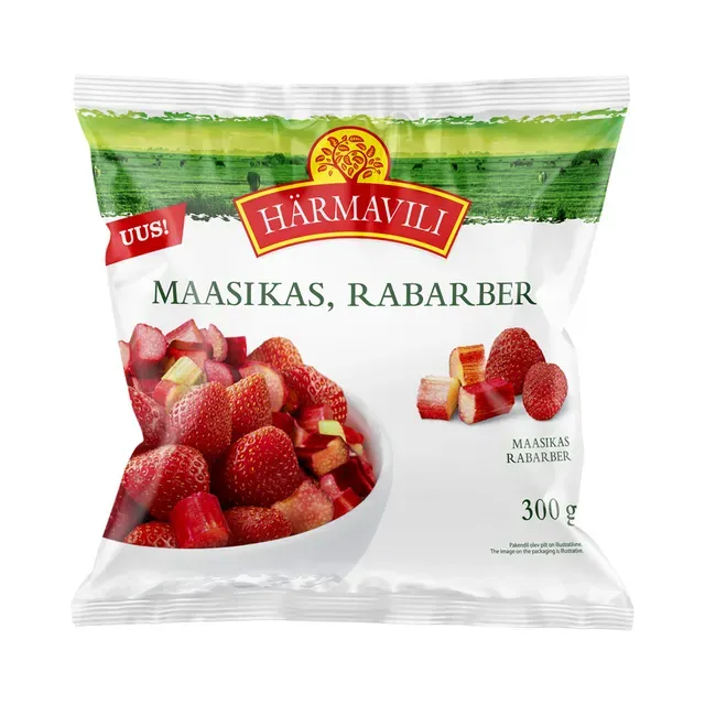 Maasikas-rabarber, HÄRMAVILI, 300g