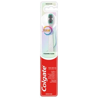 Hambahari Colgate Total White keskmise suur.