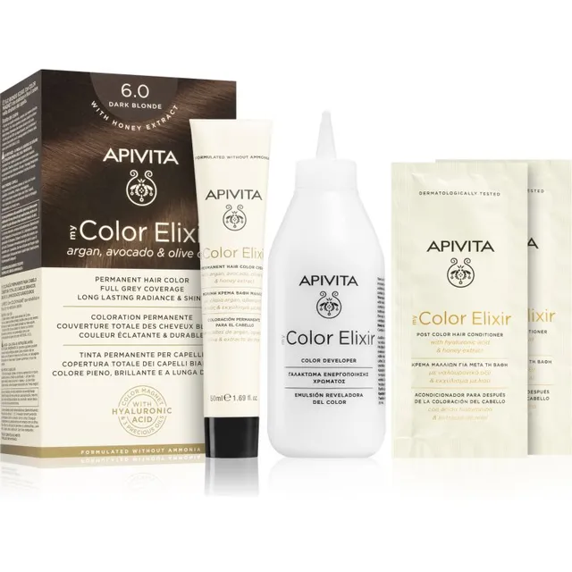 Apivita My Color Elixir Juuksevärv ammoniaagivaba varjund 6.0 Dark Blonde 1 tk