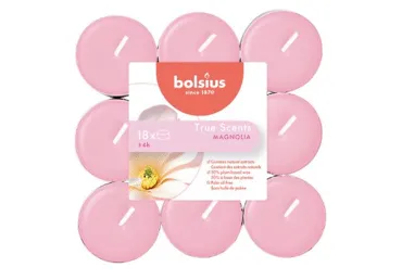 Lõhnateeküünlad BOLSIUS, 18tk, magnolia