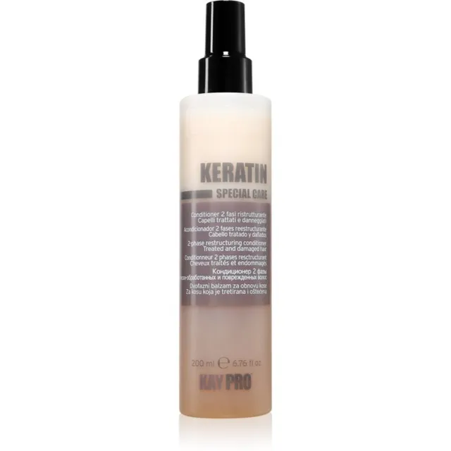 Kaypro Keratin 2 Phase Restructiring Conditioner Juustesse jäetav hooldus kammimise kergendamiseks 200 ml