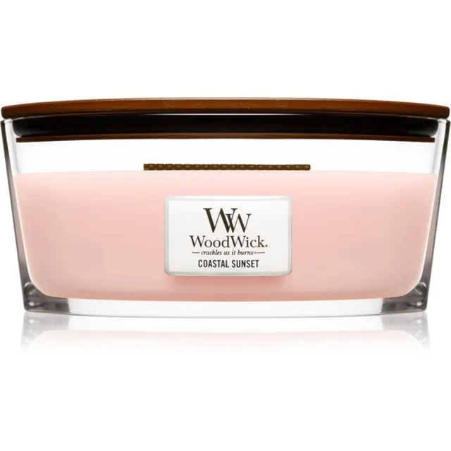 Woodwick Coastal Sunset lõhnaküünal puidust taht (hearthwick) 453 g