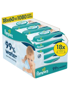 Pampers Aqua Niisked beebisalvrätid 18 pakki (1080 tk)