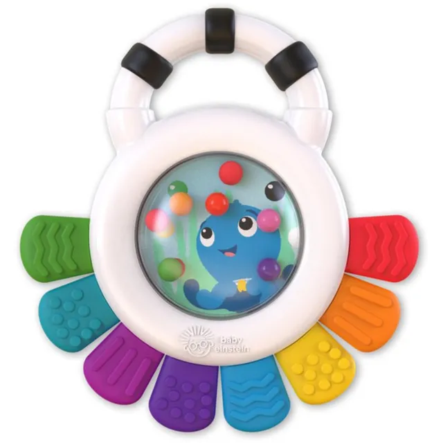 Baby Einstein Outstanding Opus Rattle & Teether Sensory Toy närimismänguasi kõristiga 1 tk