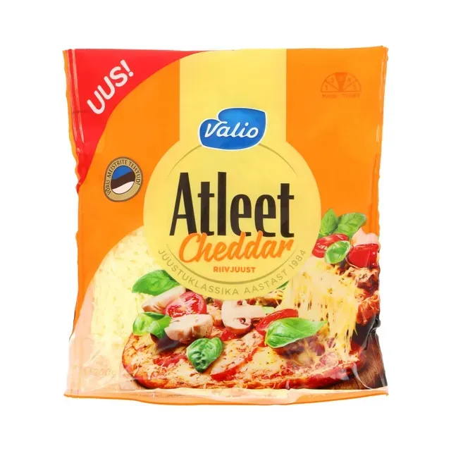 Juust Atleet Cheddar riivitud, VALIO, 200 g