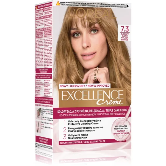L’Oréal Paris Excellence Creme Juuksevärv varjund 7.3 Golden blonde 1 tk
