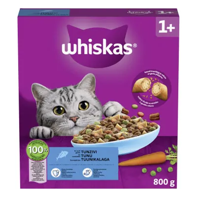 Kassitoit tuunikalaga Whiskas Adult 800g