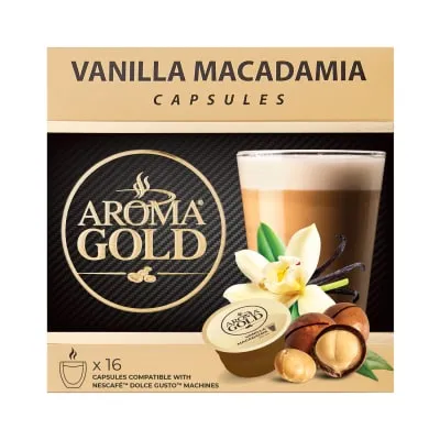 Kohvikaps. Aroma Gold Vanilla Macadamia 256g