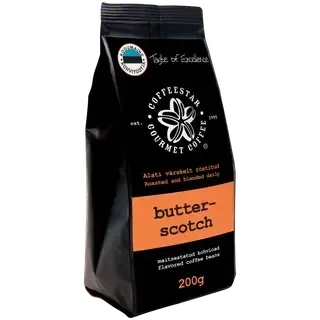 Coffeestar maitsestatud kohvioad karamelli-iirise 200g