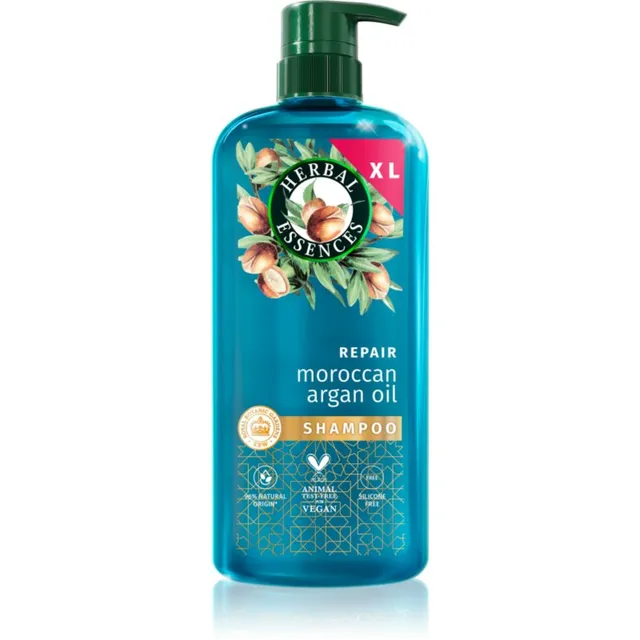 Herbal Essences Repair Moroccan Argan Oil Šampoon kahjustatud juustele argaaniaõliga 650 ml