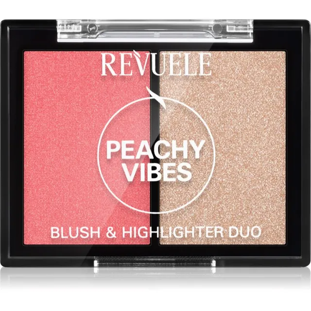 Revuele Blush & Highlighter Duo Põsepuna säraga varjund Peachy Vibes 8 g
