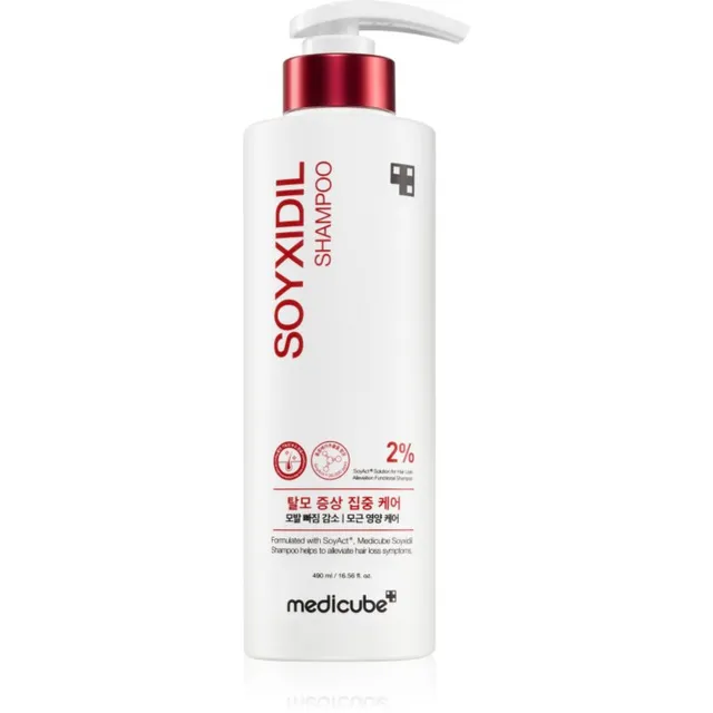 Medicube Soyxidil Shampoo Raviv ja tugevdav šampoon juuste väljalangemise vastu 490 ml