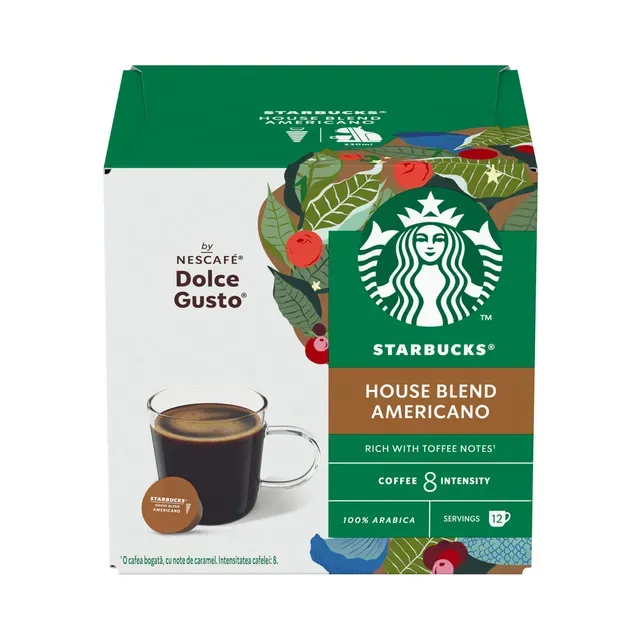 Kohvikapslid House Blend, STARBUCKS, 12 tk