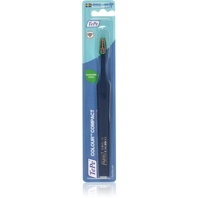 TePe Colour Compact Extra Soft Hambahari Dark Blue 1 tk