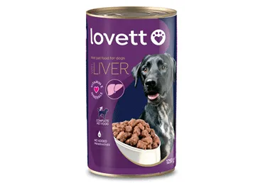 Kons.koerasööt LOVETT maksaga 1250g