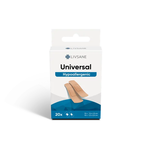 LIVSANE PLAASTER UNIVERSAALNE CLASSIC RIBAD 2-SUURUST N20