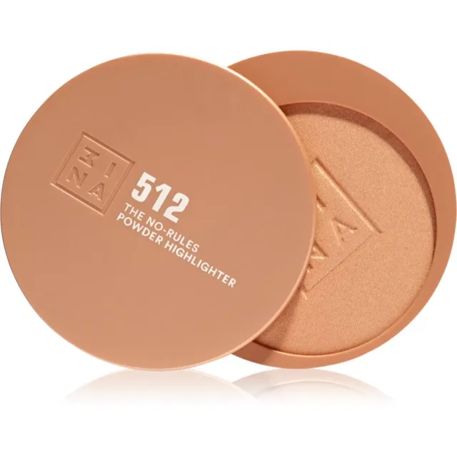 3INA The No-Rules Powder multifunktsionaalne meik silmade, huulte ja näole varjund 512 - Soft pearly gold, highlighter 8 g