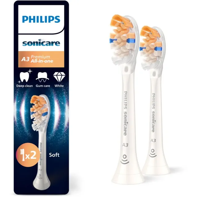 Philips Sonicare Premium All-in-One HX9092/87 Hambaharja varuharjapead White 2 tk
