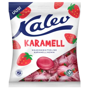 Kalev Karamell 120g maasikamait
