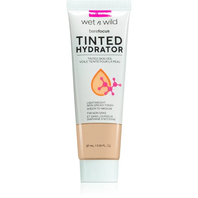 Wet n Wild BareFocus Tinted Hydrator Täiustav toonitud vedelik varjund Light Medium 27 ml