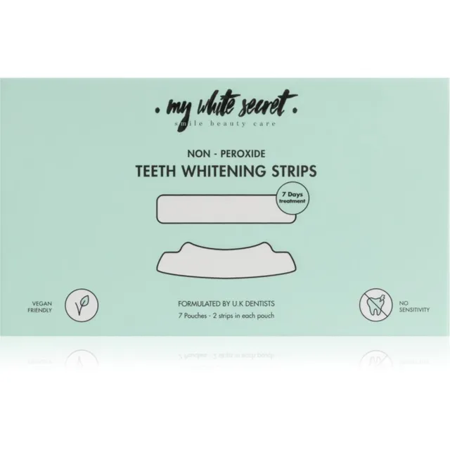 My White Secret Non - Peroxide Teeth Whitenings Strips Valgendusribad hammastele 7 tk