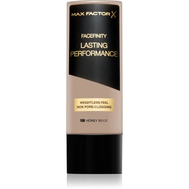 Max Factor Facefinity Lasting Performance Vedel jumestuskreem pikaajalise mõjuga varjund 108 Honey Beige 35 ml
