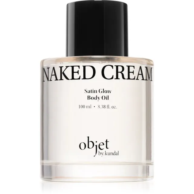 KUNDAL Objet Satin Glow Body Oil Hooldav kehaõli intensiivseks niisutamiseks lõhn Naked Cream 100 ml