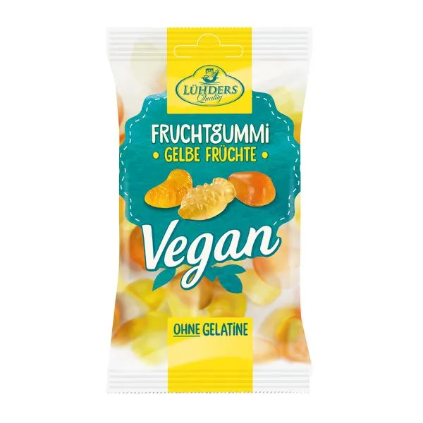 Vegan pehmed kummikommid EKSOOTILISED PUUVILJAD, 80g