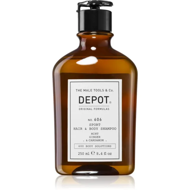 DEPOT 600 BODY SOLUTIONS NO. 606 SPORT HAIR & BODY Šampoon juustele ja kehale 250 ml