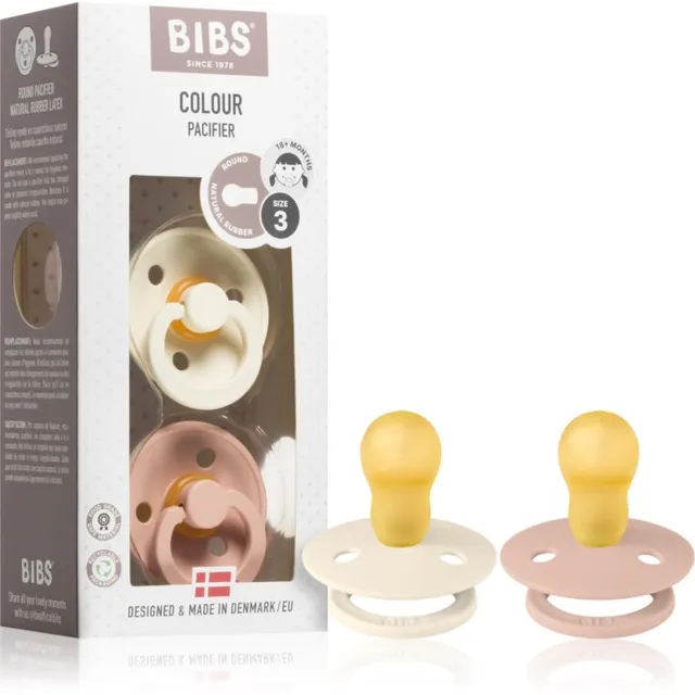 BIBS Colour Symmetrical 18+ months lutt Ivory / Blush 2 tk