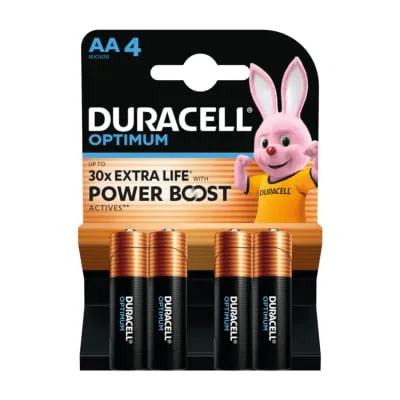 Duracell Optimum patarei AA 4tk