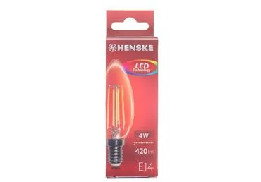 LED pirn C35 E14 4W 420lm HENSKE
