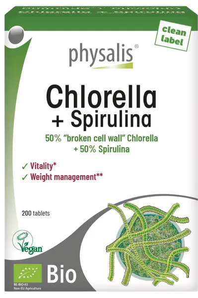 Chlorella + Spirulina. Toidulisand, ökoloogiline