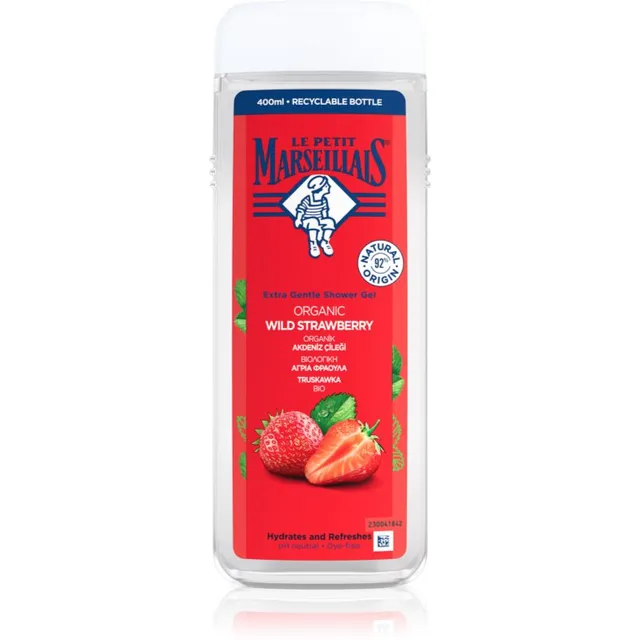 Le Petit Marseillais Organic Wild Strawberry Siidine dušigeel 400 ml