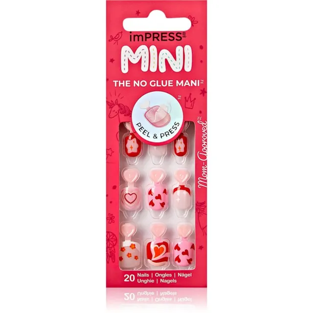 KISS imPRESS Mini Kunstküüned isekleepuvad 28 tk