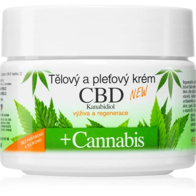 Bione Cosmetics Cannabis CBD Niisutav näo- ja kehakreem CBDga 260 ml