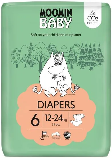 Moomin Baby mähkmed Nr6 12-24kg 34tk