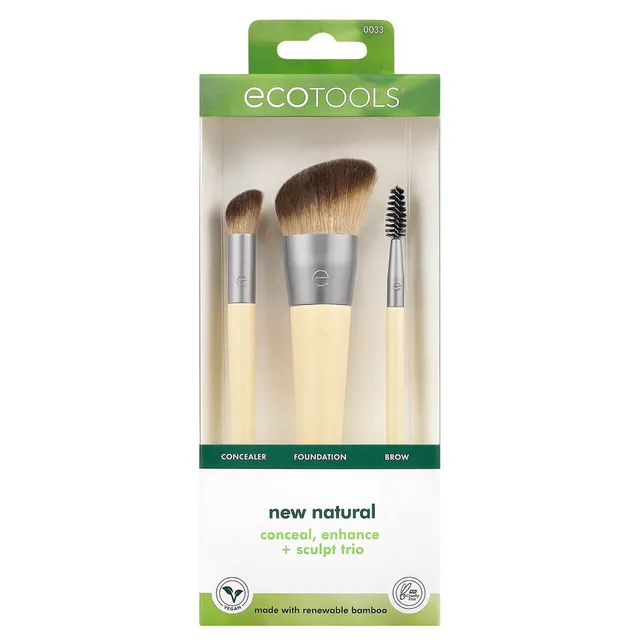 ECOTOOLS New Natural Brush Trio komplekt