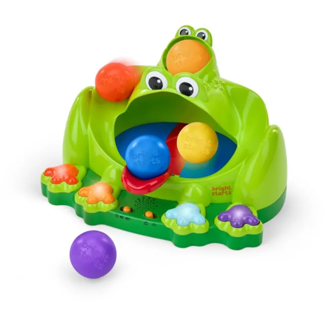 Bright Starts Poppin' Ball Frog aktiveeriv mänguasi meloodiaga 6 m+ 1 tk
