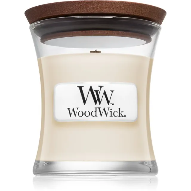 Woodwick White Tea & Jasmine lõhnaküünal puidust taht 85 g