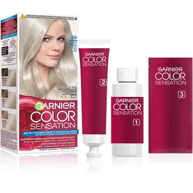 Garnier Color Sensation The Vivids Juuksevärv varjund S9 Srebrny Popielaty Blond 1 tk