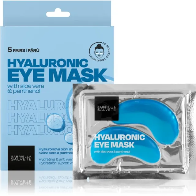 Gabriella Salvete Eye Mask Hyaluron Silmamask kortsude-, silmaaluste kottide ja tumedate rõngaste vastane 5 tk