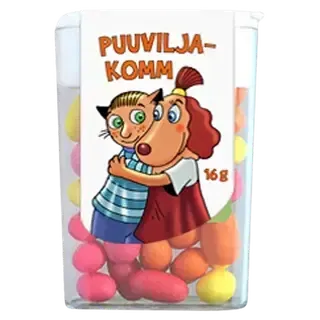 Maiasmokk Lotte puuviljamaitselised kommid 16 g