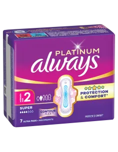 Always Platinum Super hügieenisidemed tiibadega nr 2 (7 tk)