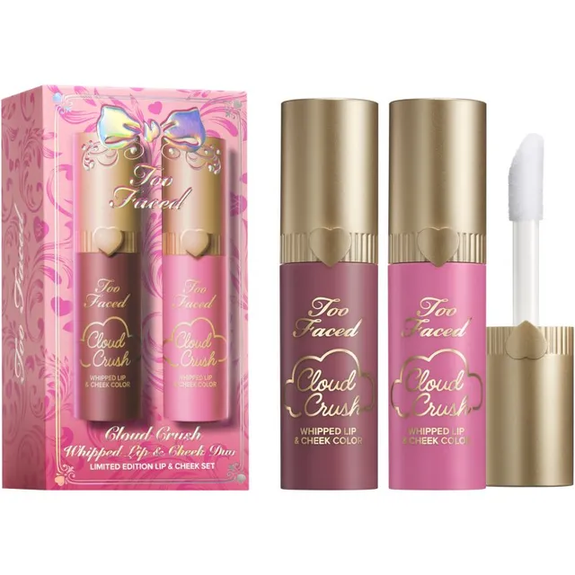 Too Faced Holiday Cloud Crush Whipped Lip & Cheek Duo Kinkekomplekt huultele ja põskedele