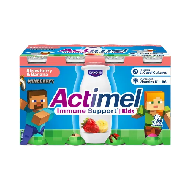 Jogurtijook maasika-banaani 8x100g, ACTIMEL, 800 g