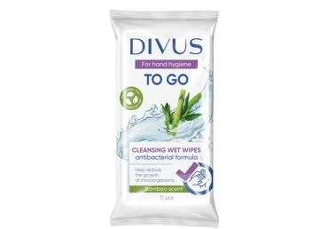 Niisk.salvrät.DIVUS ToGo Antibakter.15tk