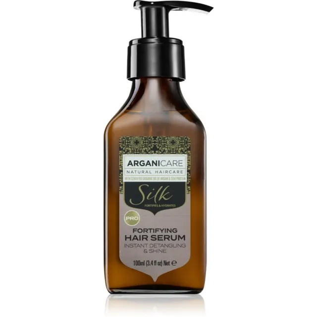 Arganicare Silk Protein Fortifying Hair Serum Tugevdav seerum kõigile juuksetüüpidele 100 ml
