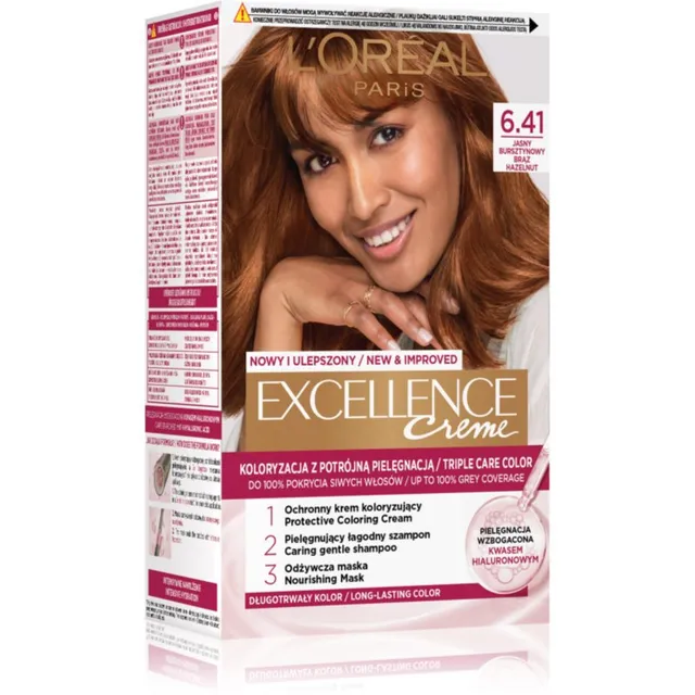 L’Oréal Paris Excellence Creme Juuksevärv varjund 6.41 Noisette 1 tk